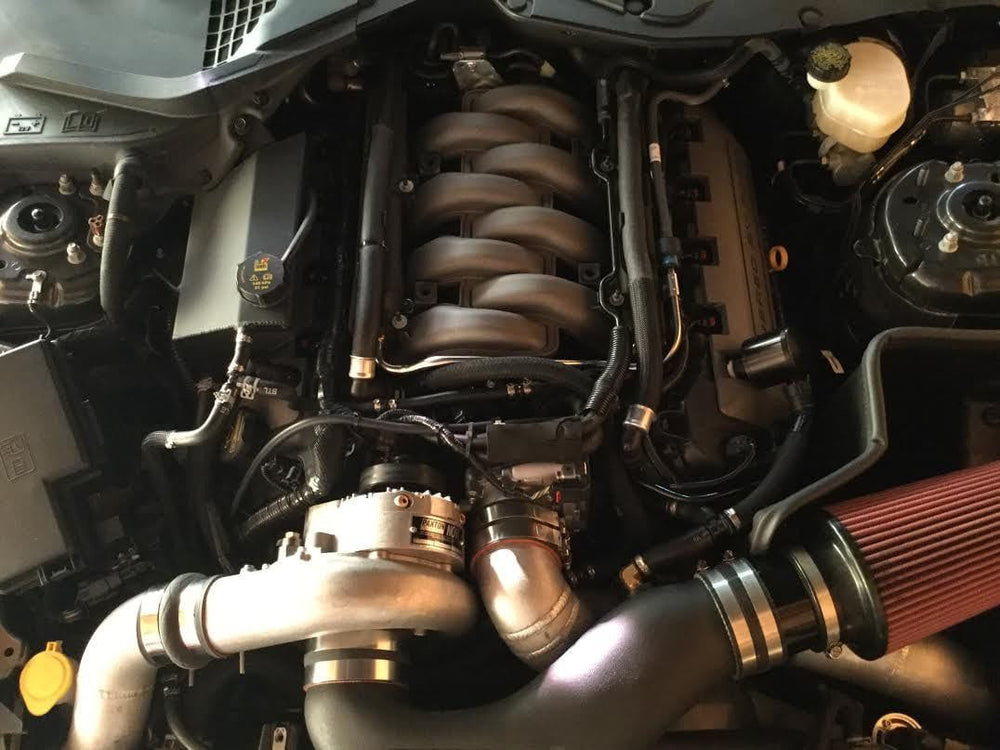 Plug N Play™ Single Valve Oil Catch Can with CSS (fits 15-22 Mustang GT with Paxton Vortech) UPR
