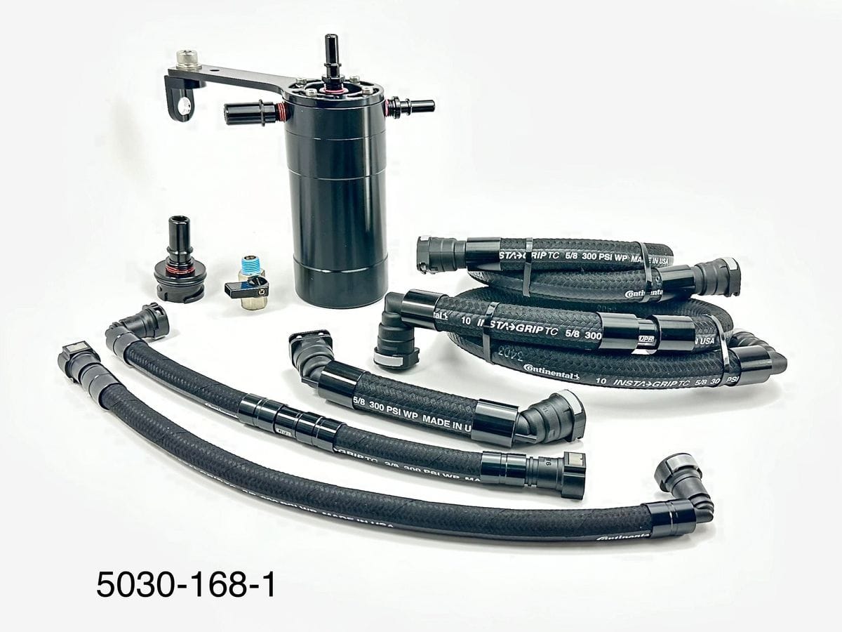 Plug N Play™ Pro Series Dual Valve Oil Catch Can (fits 14-18 GM Chevrolet GMC Trucks 5.3L) UPR