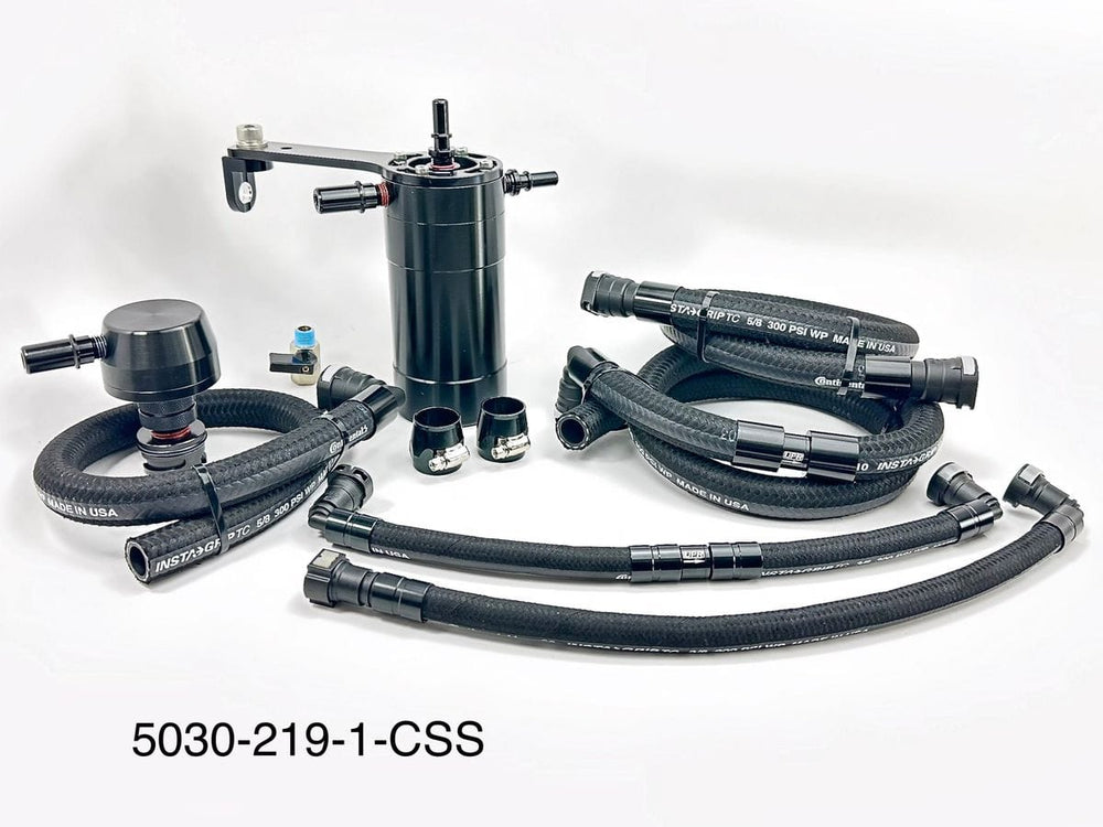 Plug N Play™ Pro Series Dual Valve Oil Catch Can with CSS (fits 14-18 GM Chevrolet GMC Trucks 6.2L) UPR