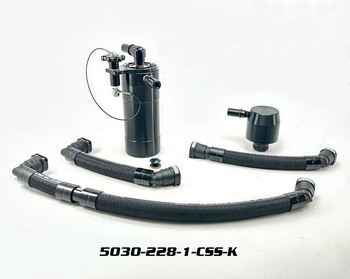 Plug N Play™ Single Valve Oil Catch Can Separator (fits 15-20 Ford F-150 5.0) UPR