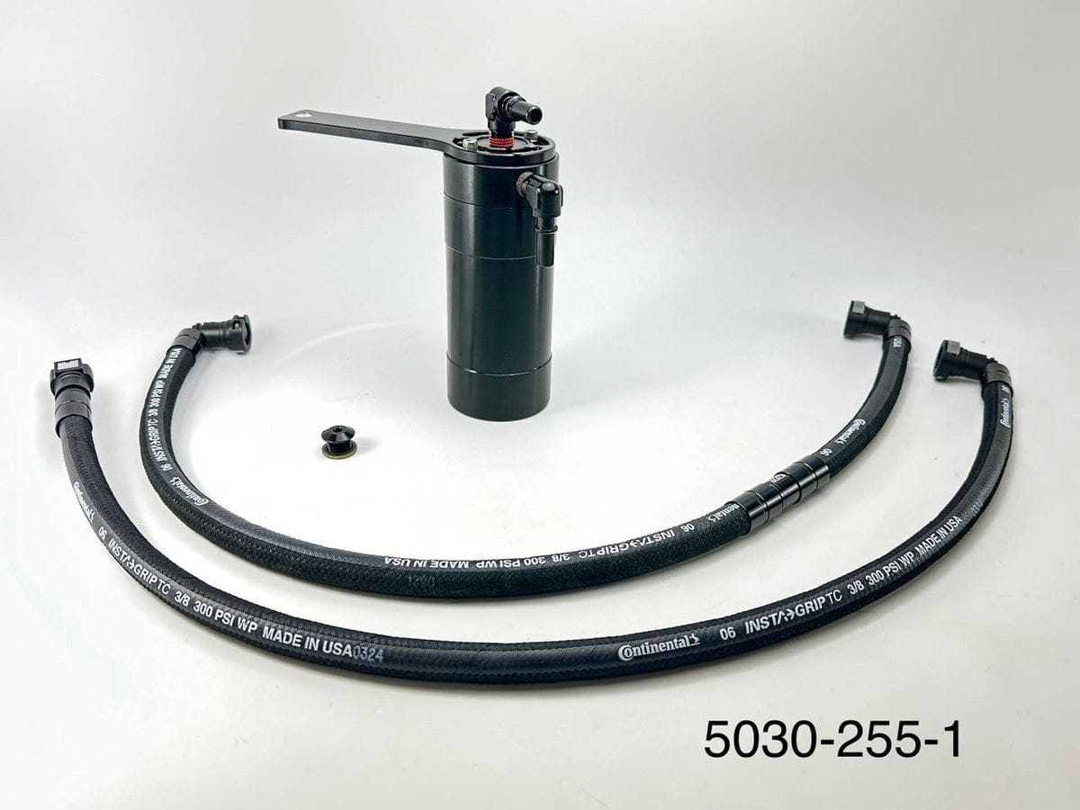 Plug N Play™ Pro Series Single Valve Oil Catch Can Separator (fits 19-25 GM Chevrolet GMC Truck SUV 5.3L) UPR