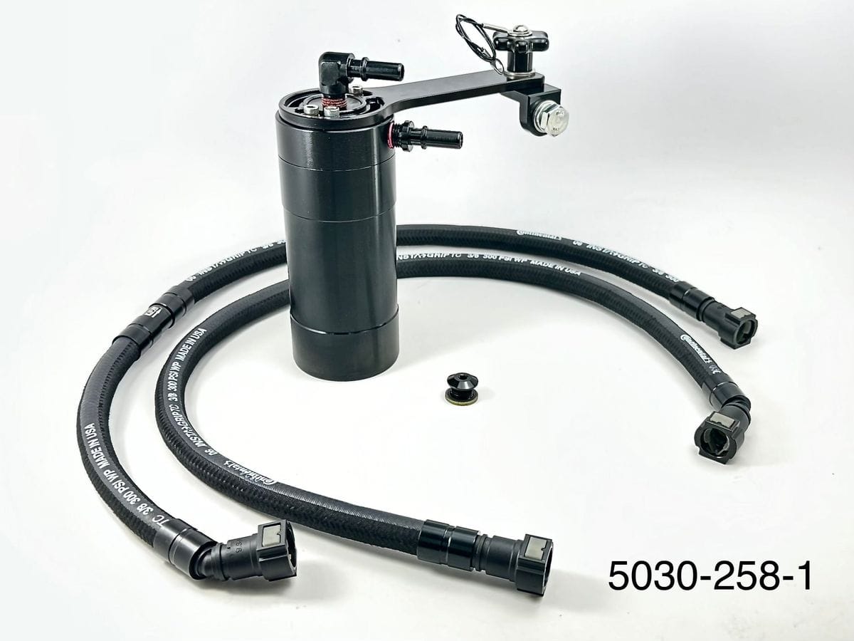 Plug N Play™ Single Valve Oil Catch Can (fits 09-14 Cadillac CTSV 6.2 LSA) UPR