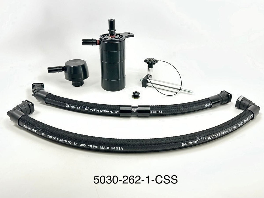 Plug N Play™ Single Valve Oil Catch Can with Clean Side Separator (fits 2020-2022 GT500)