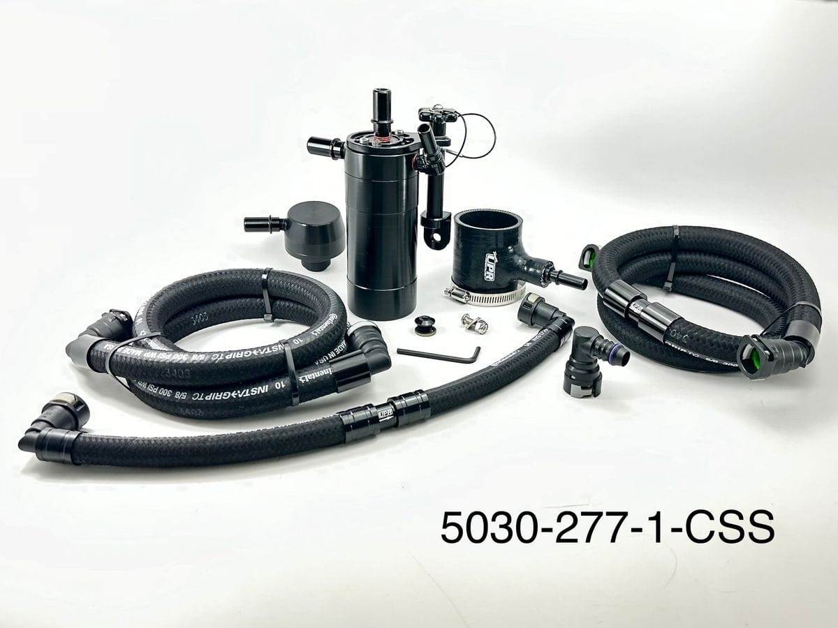Plug N Play™ Dual Valve Oil Catch Can w/ Clean Side Separator (fits 21-26 Bronco 2.7L) UPR