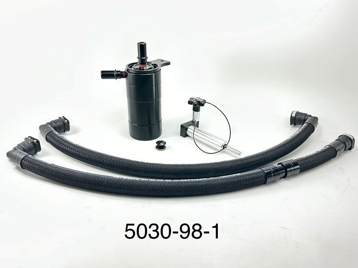 Plug N Play™ Single Valve Oil Catch Can Separator (fits 15-23 Mustang GT) UPR