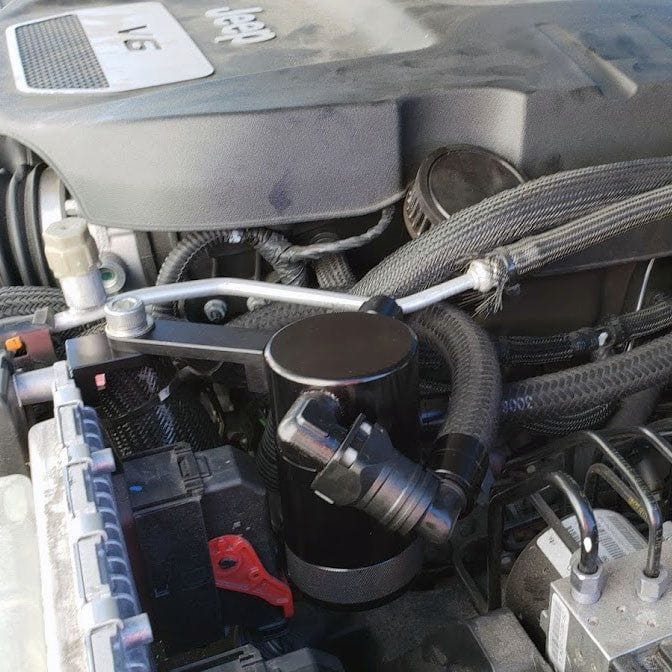 ECU Mount Billet Oil Catch Can (fits 12-18 Jeep Wrangler JK 3.6) UPR