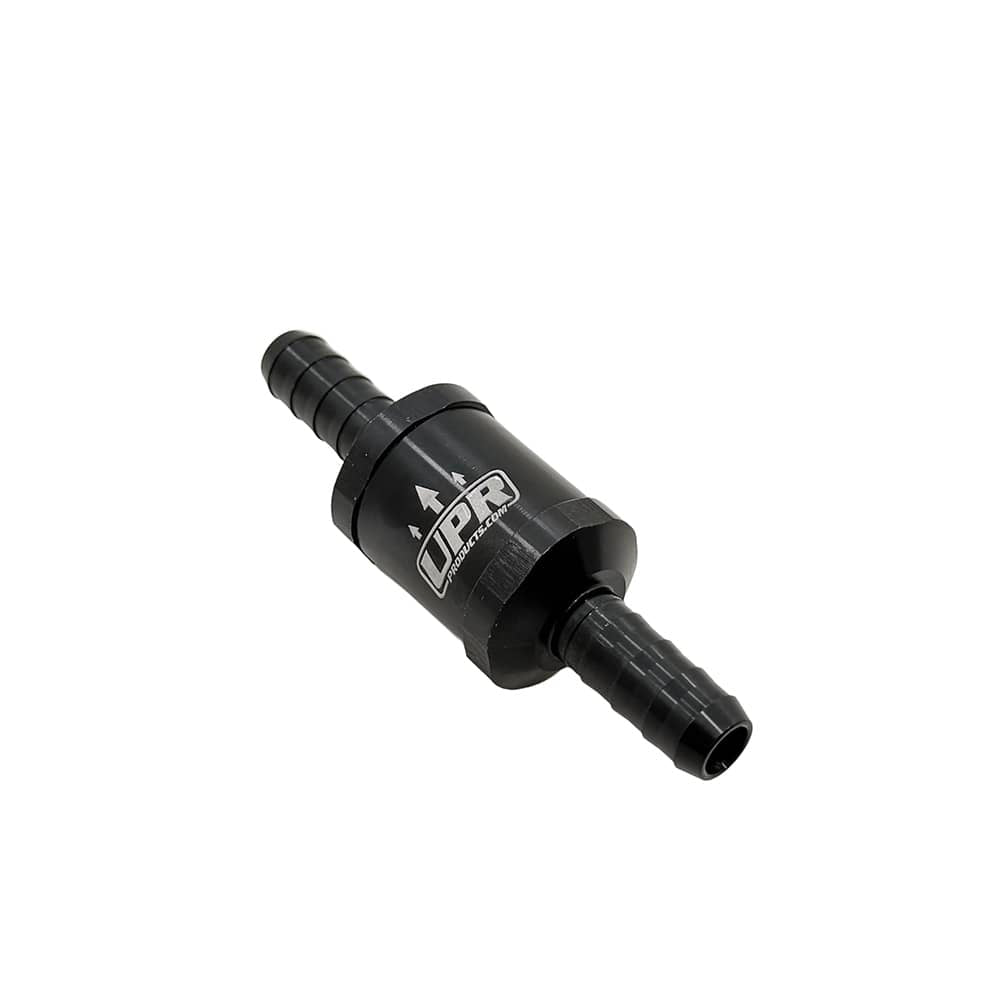 UPR Pro-Series™ 3/8 (11mm) Billet Check Valve - 0psi Cracking 0-100psi Operating Pressure 5044-01