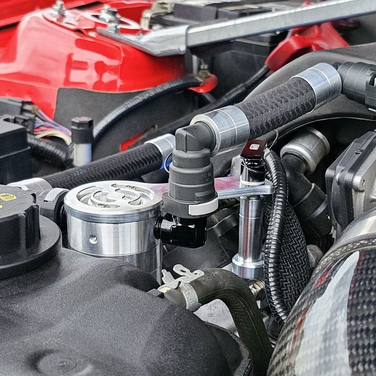 Plug N Play™ Oil Separator Catch Can Separator (fits 12-13 Mustang Boss 302) UPR