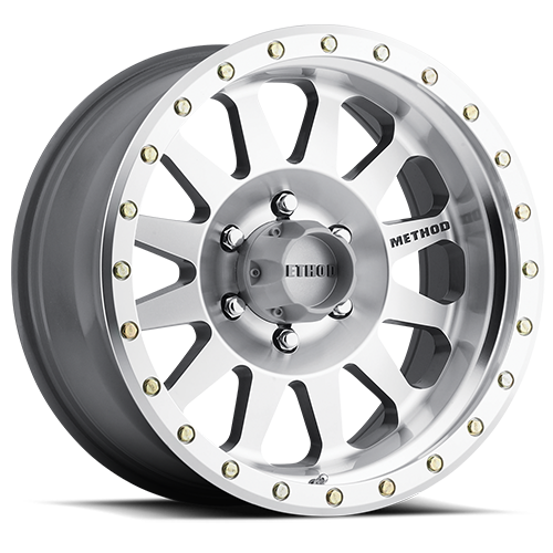 Aluminum Wheels 18x9 Double Standard MR304 Bolt Pattern 6 On 139.7 Offset -12 Lip Size 3.86 Machined SL Clear Coat Method