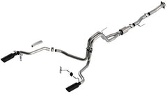 Borla F-150 2021 5.0L Regular Cab ATAK Cat-Back Exhaust w/ Black Chrome Tips - additional view 2