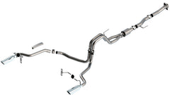 Borla F-150 2021 5.0L Regular Cab ATAK Cat-Back Exhaust w/ Chrome Tips - additional view 2