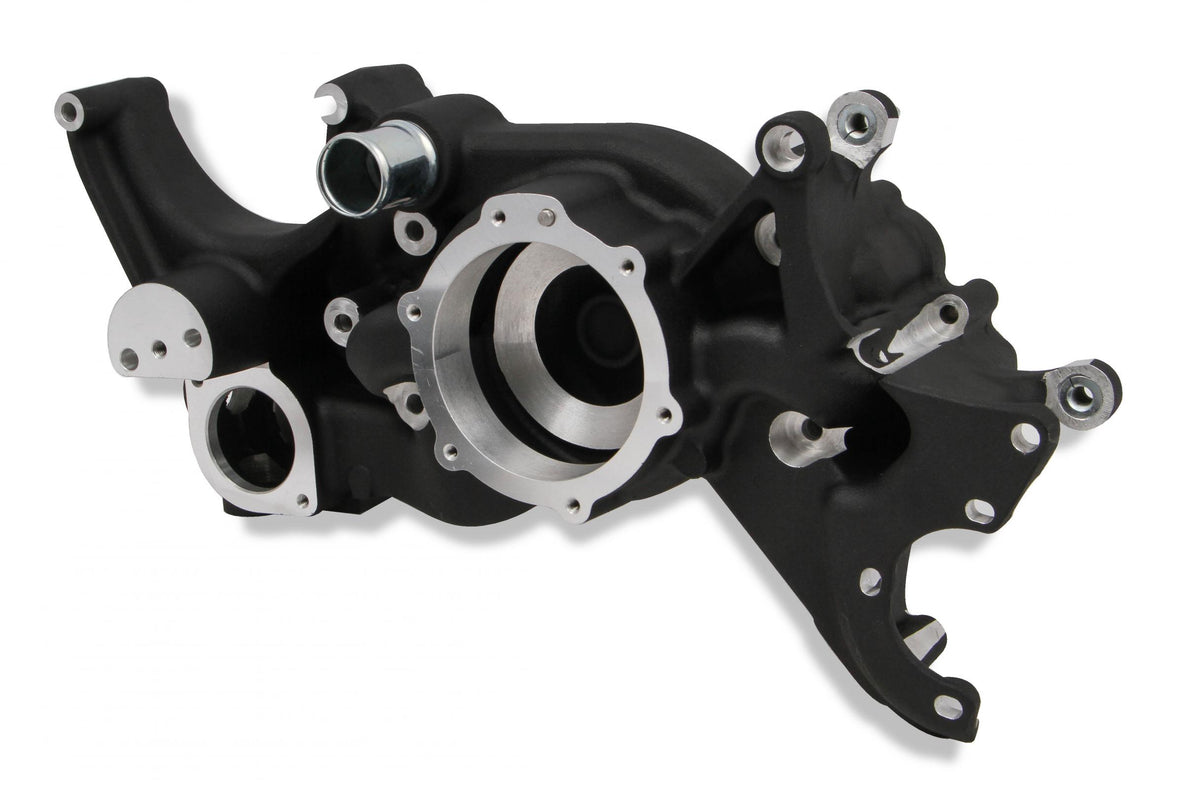 LT Cooling Manifold Black Mid Mount Accessory Drive Holley