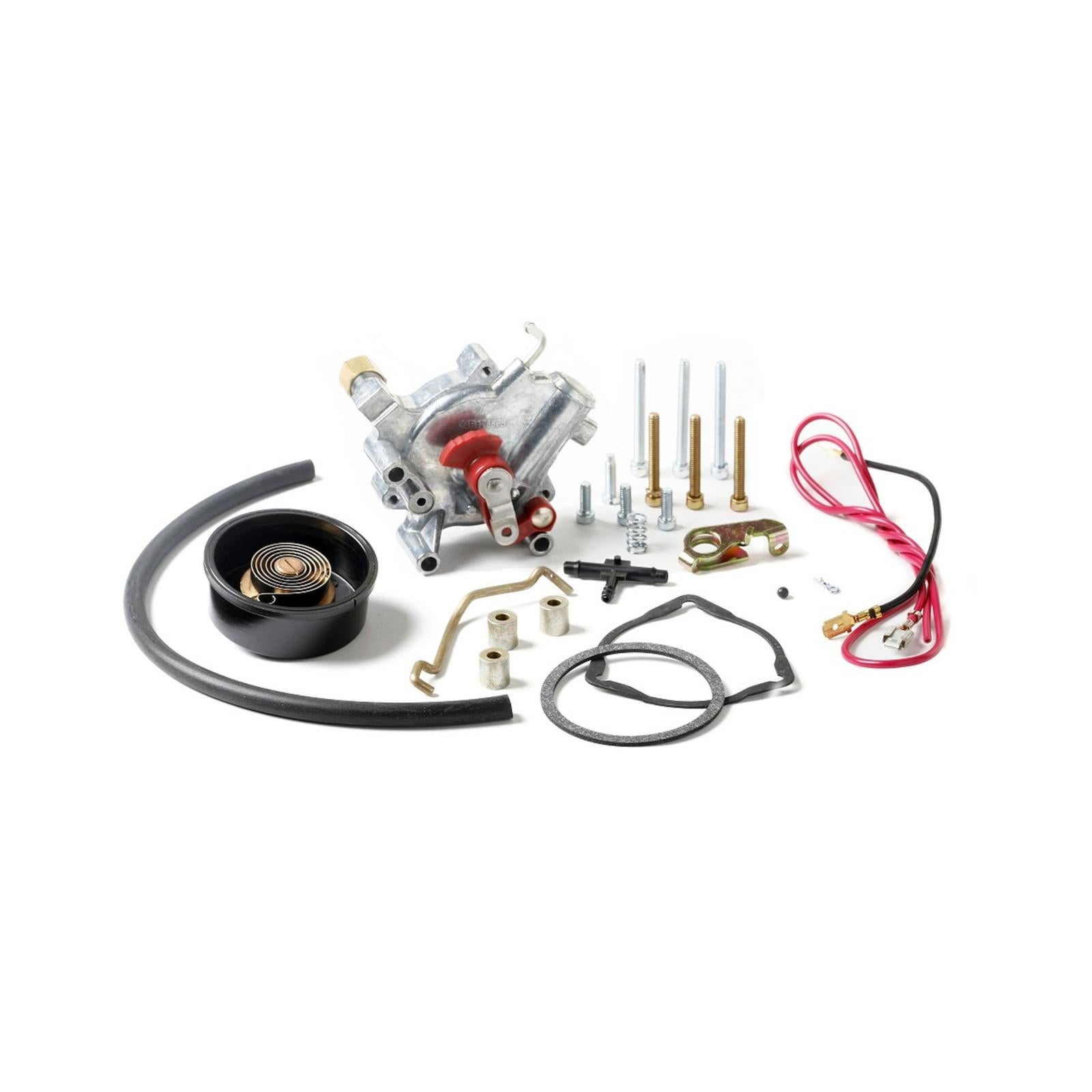 Aluminum Choke Conversion Kit Electric Choke Conversion Kit Shiny Finish W/external Vacuum Source Holley