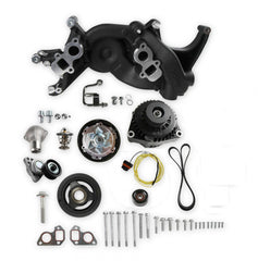 Mid-Mount Race Accessory System- Black Finish LS Engine Drive Includes Alternator, Tensioner, Crank Damper, Belt, & Pulleys Holley