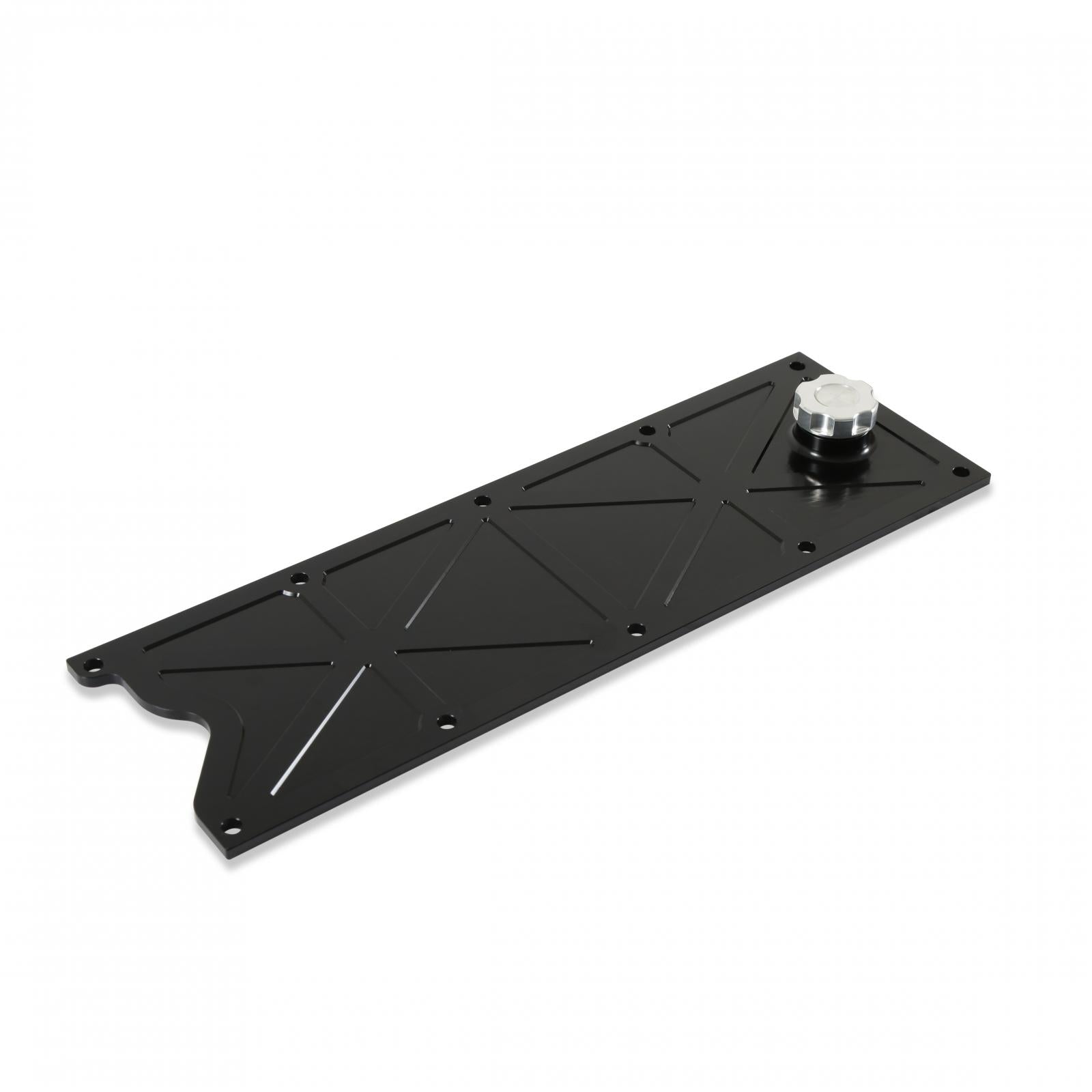 LS Valley Cover with Oil Fill Black Billet for GM LS1/LS6 Applications, Trussed Design Holley