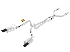 Borla 2011-2012 Mustang GT 5.0L Black Chrome 4.5in Rd Tip ATAK Catback Exhaust - additional view