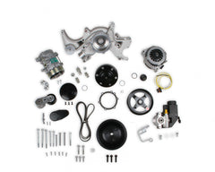 Small Block Chevy Mid Mount Complete Accessory System Small Block Chevy Mid Mount Complete Accessory System  Natural Finish Holley
