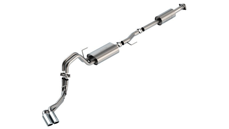 Borla F-150 2021 2.7L/3.5L Dual Side Exit Touring Cat-Back Exhaust w/ Chrome Tips - additional view 2