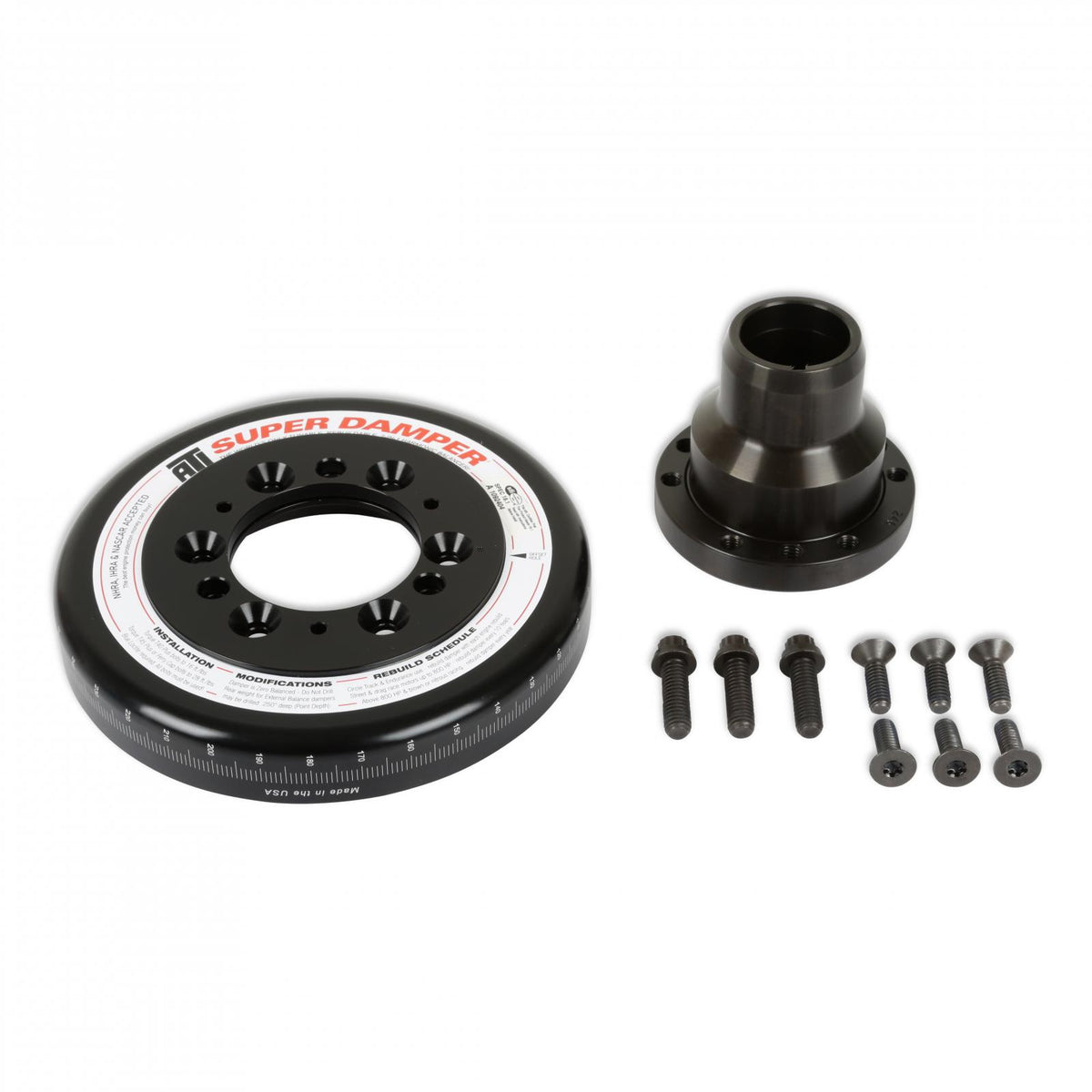 Replacement Damper Fits Mid-Mount Accessory Drive for Gen III Hemi with SFI Certified Damper VVT Holley
