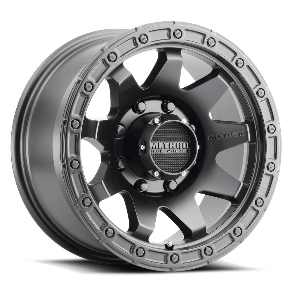 Aluminum Wheels 20x9 MR317 Bolt Pattern 8 On 165.1 Offset 18 Lip Size 0.83 Matte Black MB Method