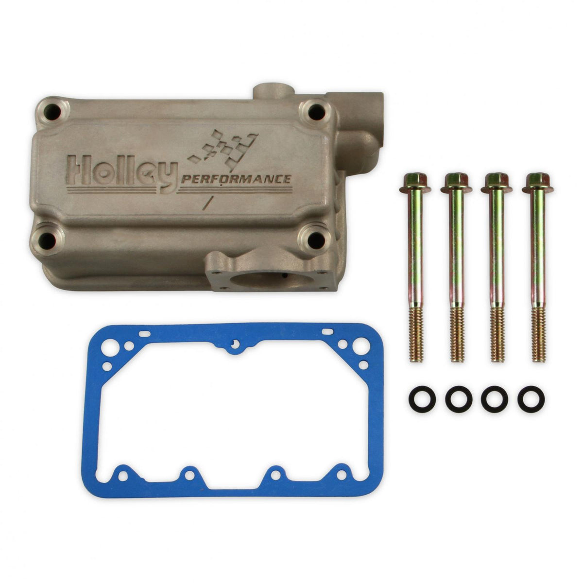 Aluminum Primary Fuel Bowl Kit, Side-Hung-Float Style for Model 4160 Carburetors Standard Finish Holley