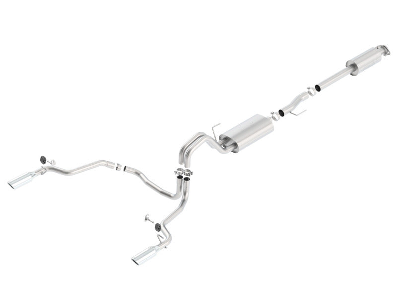 Borla 15-16 Ford F-150 2.7L/3.5L V6 / 5.0L V8 Ext. Cab Std. Bed Catback Touring Single Split Rear Exit - additional view