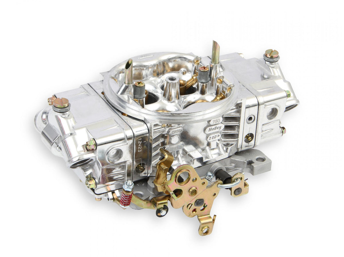 Aluminum Street HP Carburetor 950 CFM 4150 Mechanical Secondaries Shiny Gasoline Holley