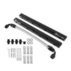 Fuel Rail Kit Manifold GM Ls1/Ls2/Ls6 Fuel Rail Kit With Holley Logo Fabricated Intake Manifolds Sniper EFI