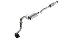 Borla F-150 2021 3.3L Dual Side Exit ATAK Cat-Back Exhaust w/ Black Chrome Tips - additional view 2