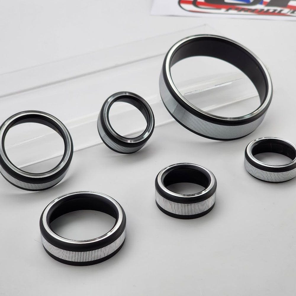 UPR Billet Designer Interior Knob Set 6pc (fits 21-25 Ford Bronco)