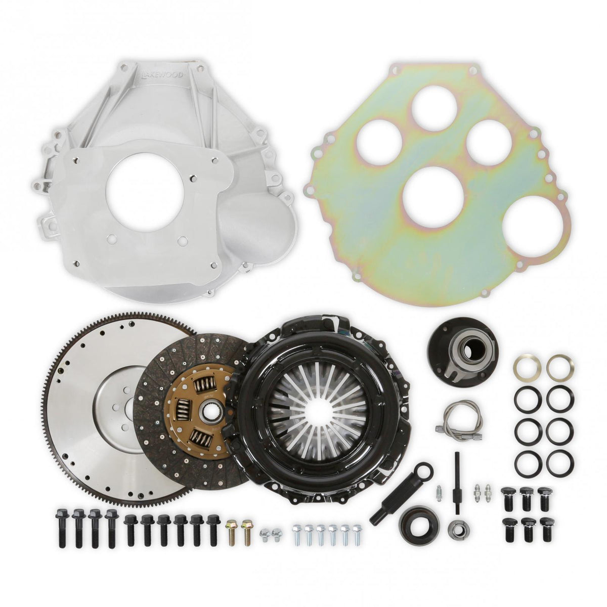 Complete Transmission Installation Kit Ford Tkx/tko Installation Kit for 50-ounce Externally Balanced Small Block Ford Engines Holley