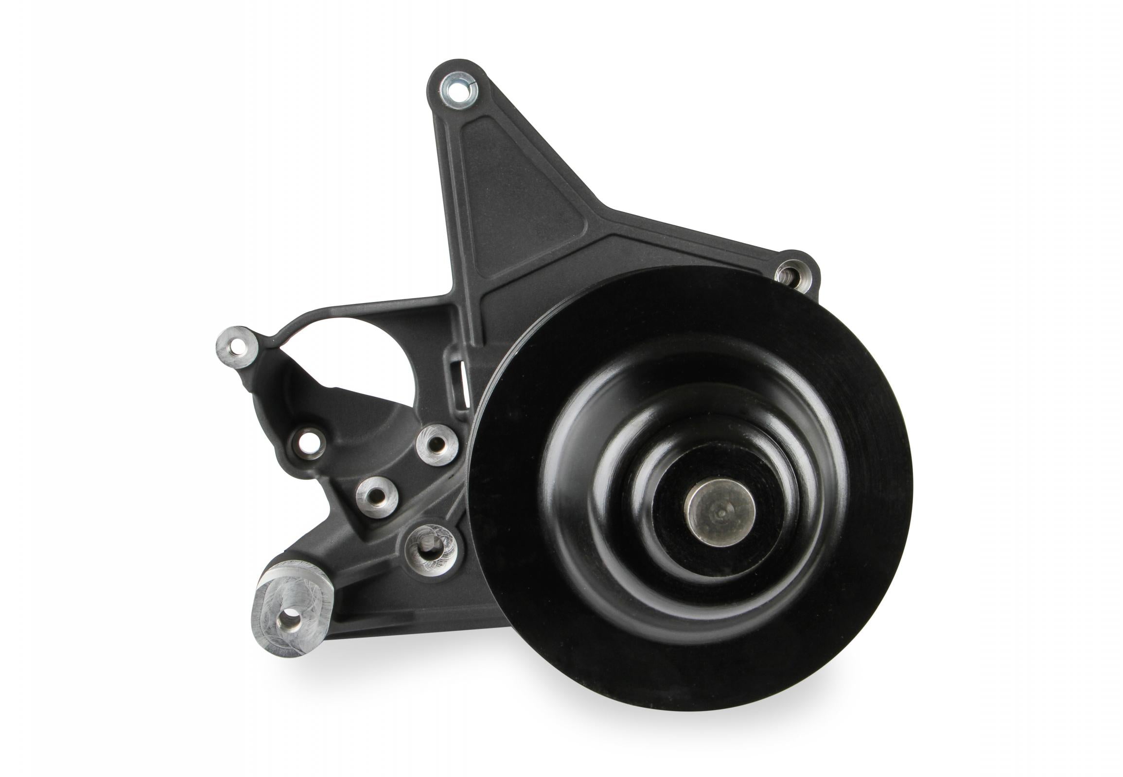 Bracket Kit, P/S LT4-W Long Spacer Natural-Black Finish Power Steering Bracket GM LT4 System Holley