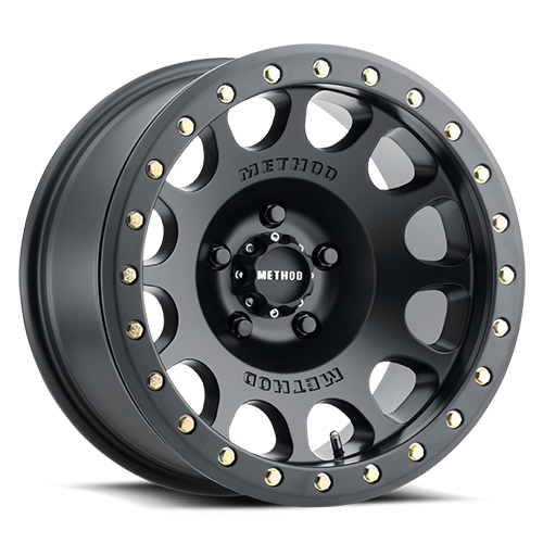 Aluminum Wheels 17x8.5 Beadlock MR105 Bolt Pattern 5 On 139.7 Offset 0 Lip Size 1.46 Matte Black MB Method