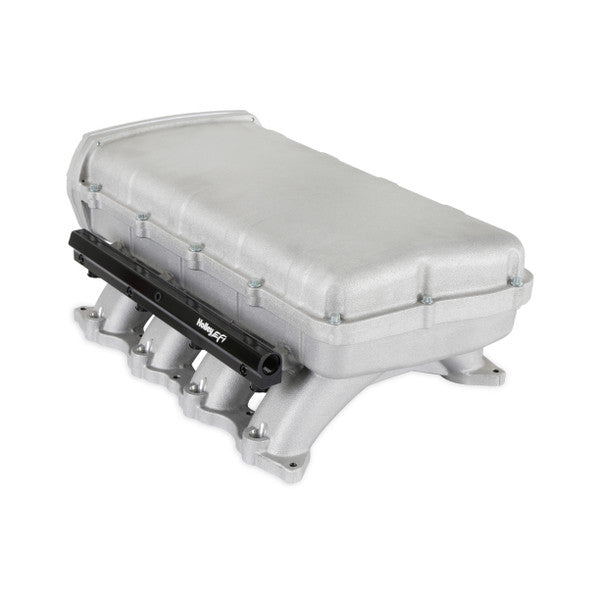 Holley EFI Ultra Lo-Ram Ford Coyote Bare Aluminum Intake Manifold 11-13 Mustang Coyote/ Voodoo/ Predator
