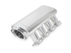 Sheet Metal Fabricated Intake Manifold GM Ls1/Ls2/Ls6 Hi-Ram Sheet Metal Fabricated Intake Manifold Ls1/Ls2/Ls6 102Mm Throttle Body Opening + Fuel Rail Kit Silver With Logo Sniper EFI