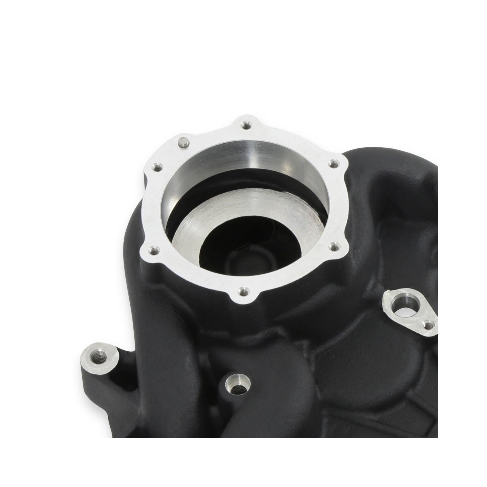 Timing Cover Ford 7.3L Godzilla Black Fits Ford 7.3L Godzilla High-Mount Accessory Drive System OE Pan Only Holley