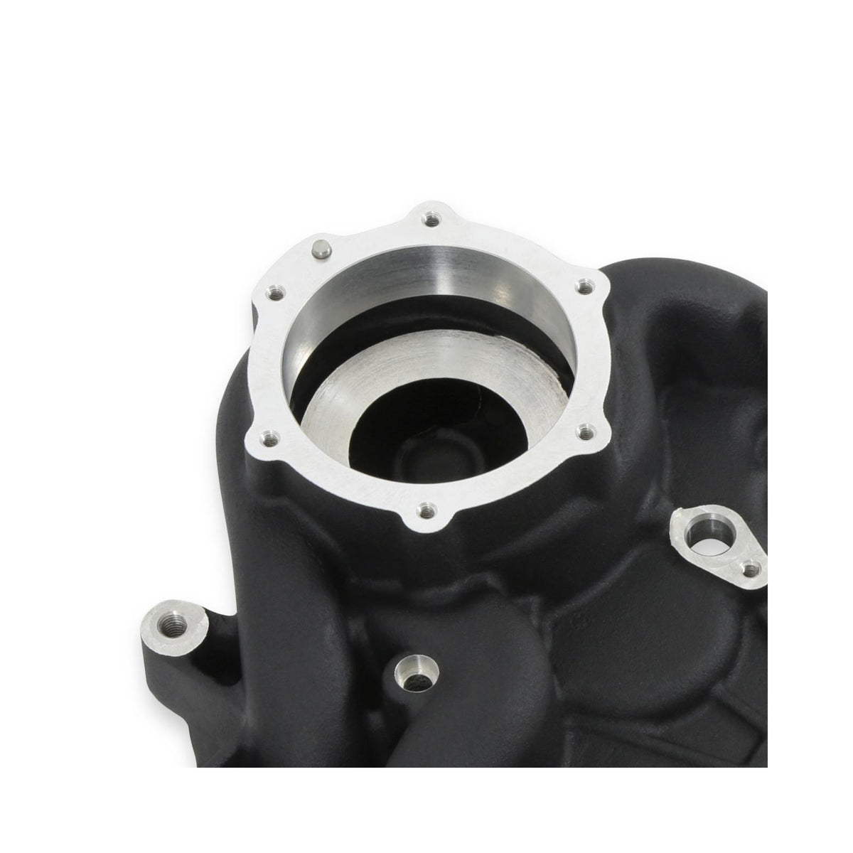 Timing Cover Ford 7.3L Godzilla Black Fits Ford 7.3L Godzilla High-Mount Accessory Drive System OE Pan Only Holley