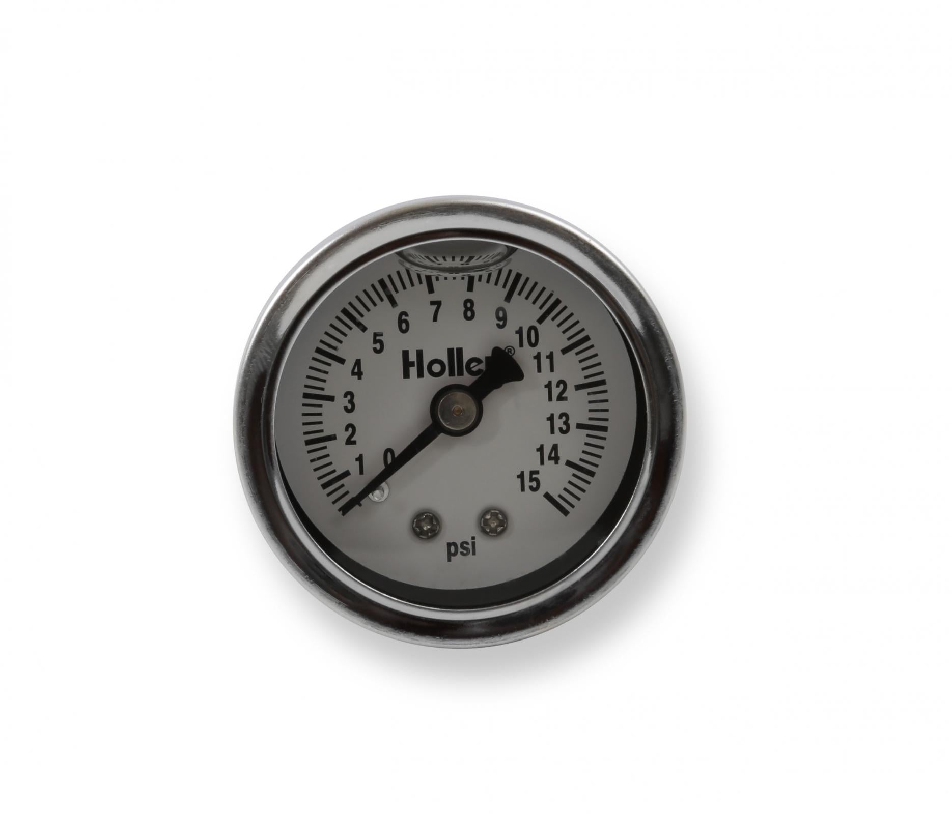 Fuel Pressure Gauge Liquid-Filled Mechanical 0-15 PSI Holley