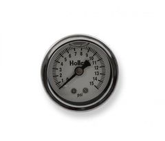 Fuel Pressure Gauge Liquid-Filled Mechanical 0-15 PSI Holley