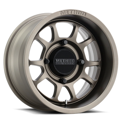 Aluminum Wheels 15x7 MR409 Bead Grip UTV Bolt Pattern 4 On 136 Offset 38 Lip Size 2.28 Steel Grey GY Method
