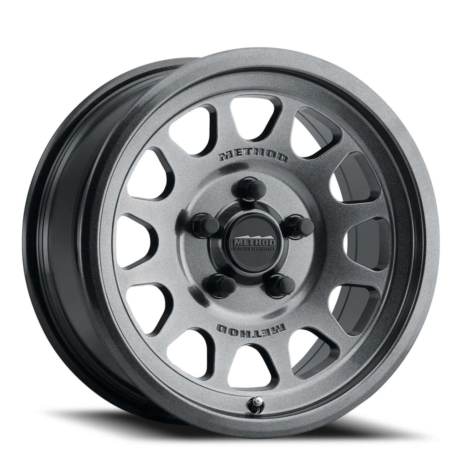 Aluminum Wheels 15x7 MR414 Bead Grip UTV Bolt Pattern 5 On 114.3 Offset 38 Lip Size 0.79 Graphite GY Method