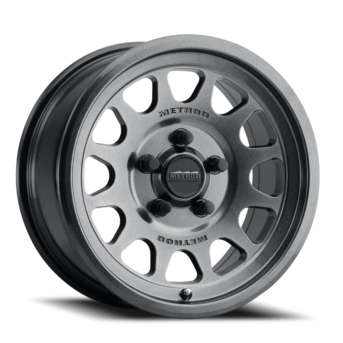 Aluminum Wheels 15x7 MR414 Bead Grip UTV Bolt Pattern 5 On 114.3 Offset 38 Lip Size 0.79 Graphite GY Method