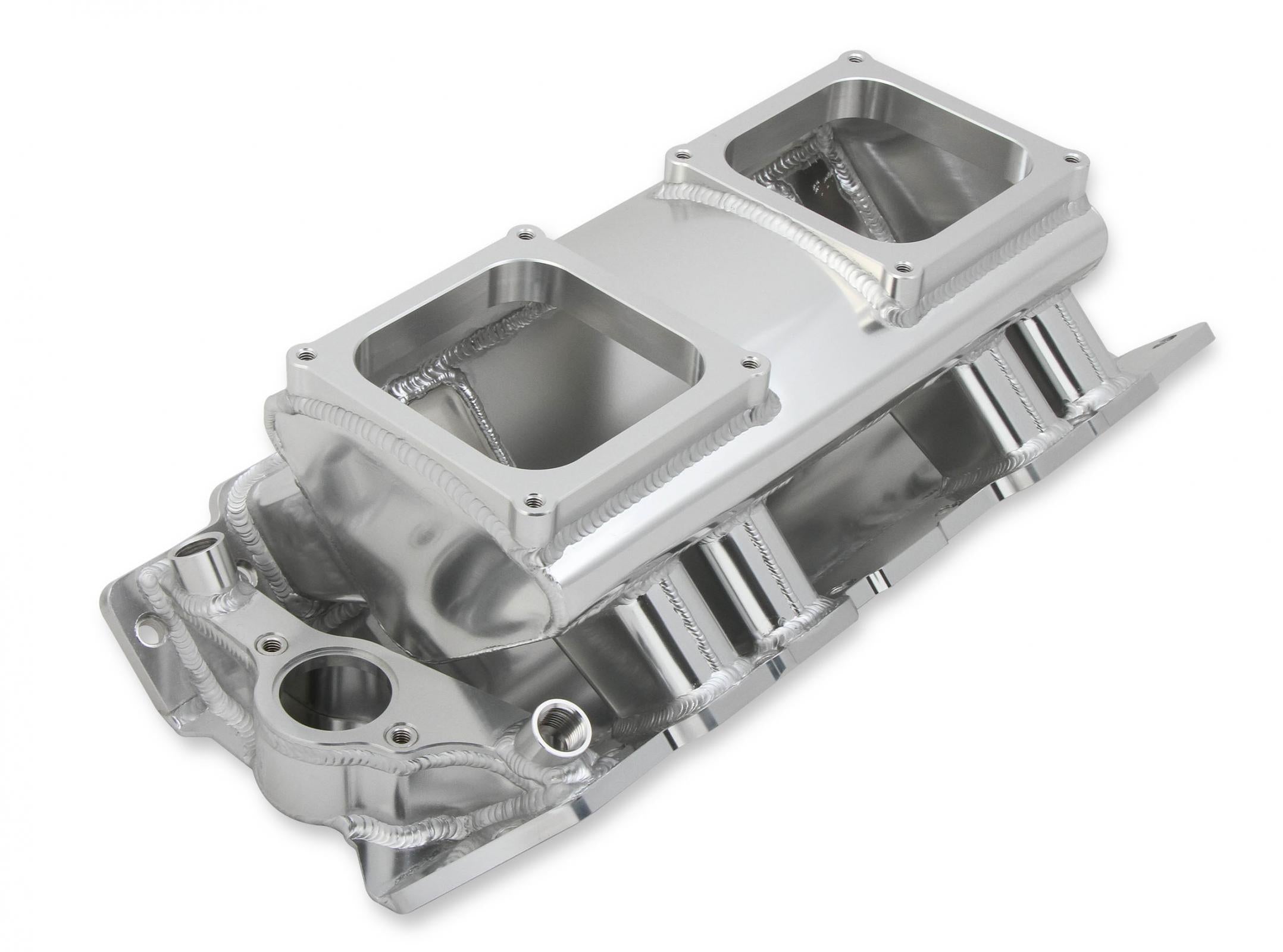 Sheet Metal Fabricated Intake Manifold Big Block Chevy Fabricated Intake Manifold Bbc Single Plane 2 X 4500 Silver With Logo Sniper EFI