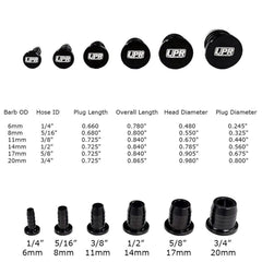 UPR Billet Vacuum Block Off Plugs Universal