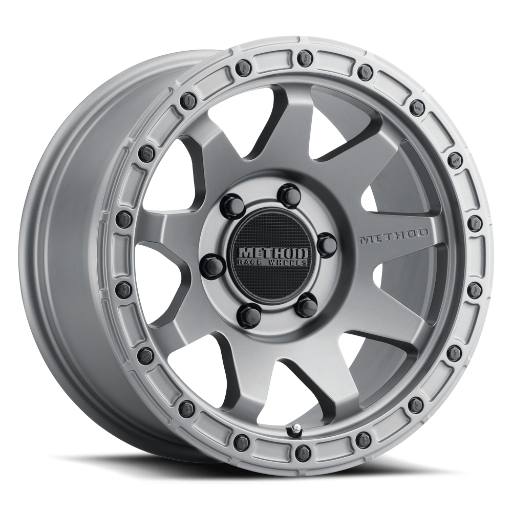 Aluminum Wheels 18x9 MR317 Bolt Pattern 6 On 139.7 Offset 18 Lip Size 0.83 Matte Titanium GY Method