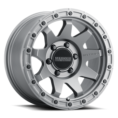 Aluminum Wheels 18x9 MR317 Bolt Pattern 6 On 139.7 Offset 18 Lip Size 0.83 Matte Titanium GY Method