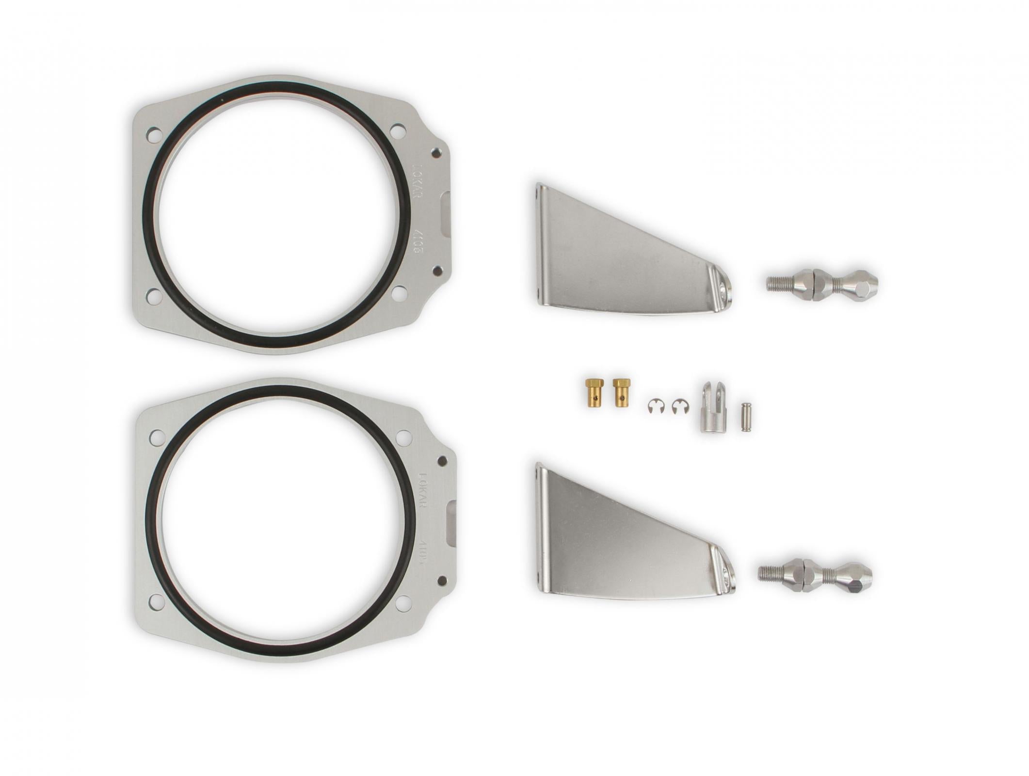 Throttle Linkage Kit Dual Plenum Intake GM Ls Engines Fabricated Dual Plenum Intake Manifold Throttle Linkage Kit 102Mm Throttle Body Opening For GM Ls Engines Black Finish Sniper EFI