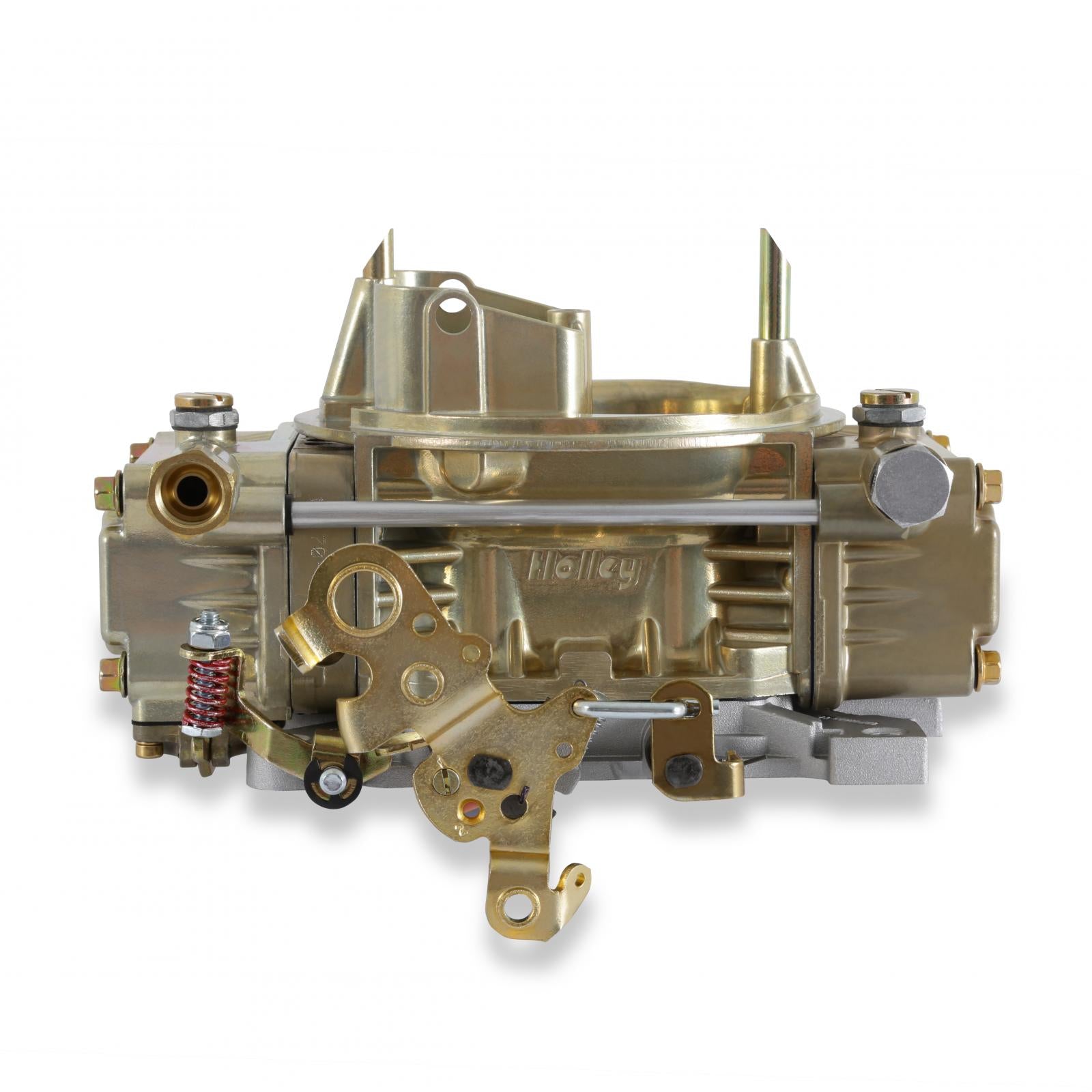Tunnel Ram Carburetor 450 CFM 4160 Mechanical Secondaries Gold Dichromate Gasoline Holley