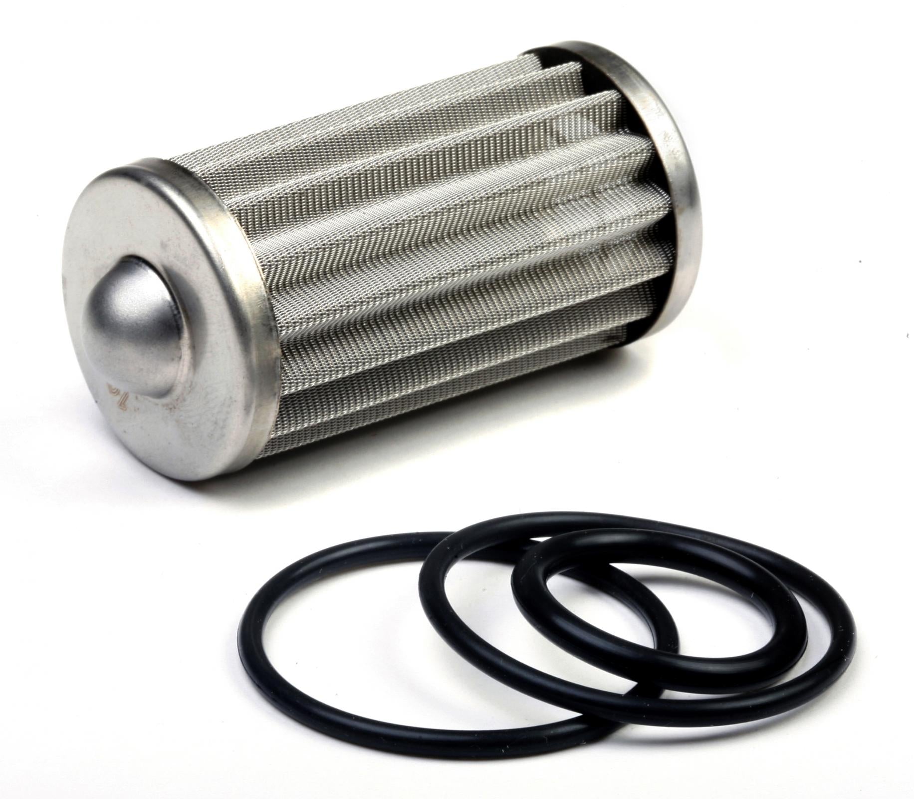 Fuel Filter Element and O-Ring Kit Fits 175 GPH HP Billet Fuel Filters 100 Micron Holley