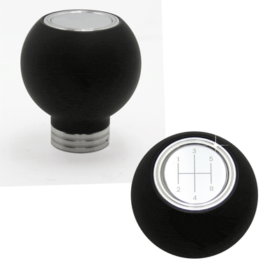 Composite Shift Knob Round 4.6 5 & 6 Speed Logo (fits 79-04 Mustang) UPR